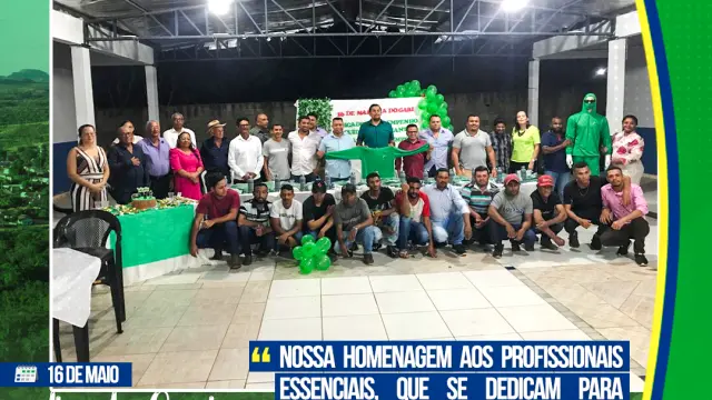 Prefeitura homenageia equipe da limpeza urbana de Recursolândia em comemoração ao dia do Gari.