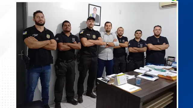 Prefeito Vinícius Barbosa recebe equipe da Secretaria de Segurança Pública e solicita apoio para o policiamento e segurança da cidade.
