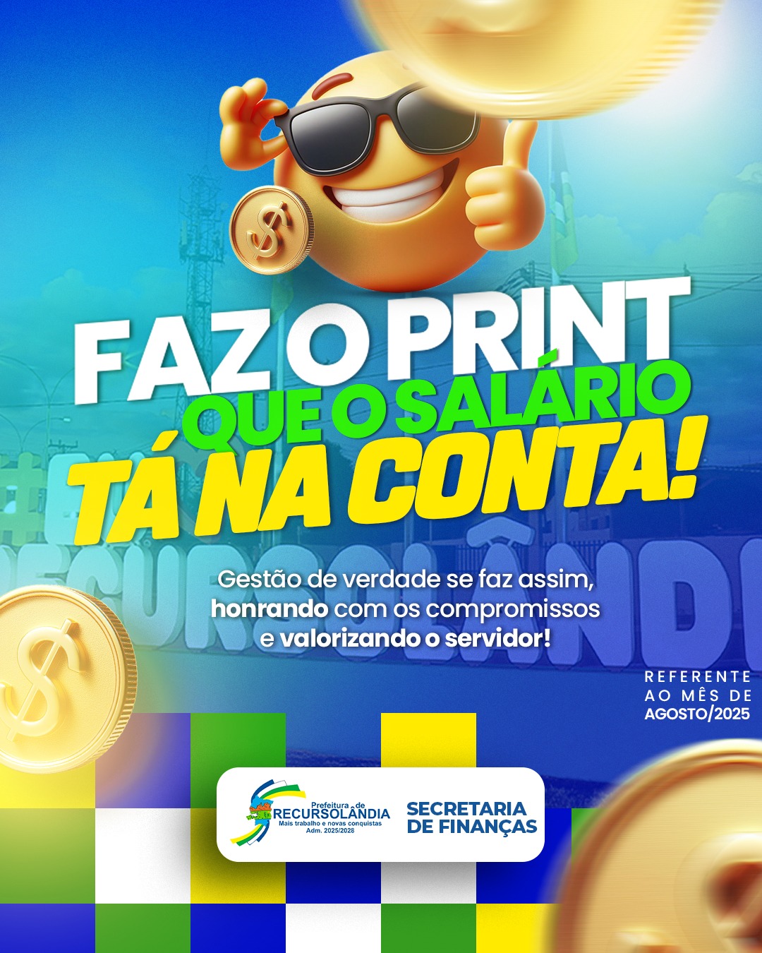 FAZ O PRINT QUE O SALÁRIO TÁ NA CONTA!